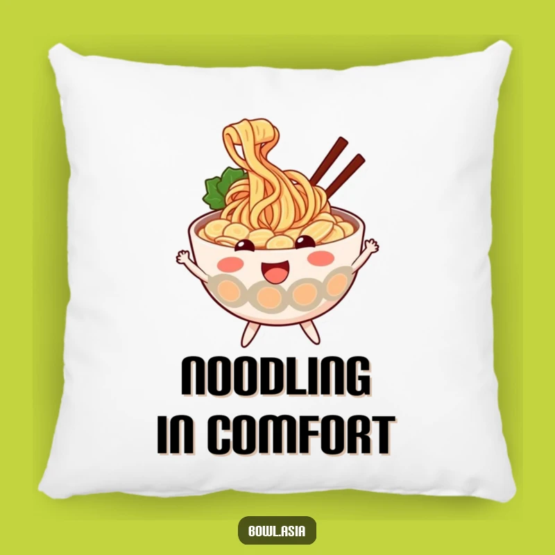 Funny Ramen Pillow - Soft Noodle Cushion, Adorable Funny Accent