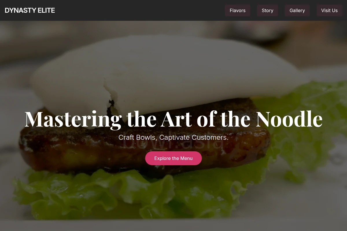 Noodle Asian Fusion Food