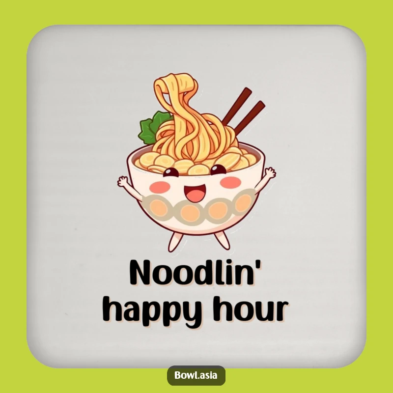Funny Ramen Coaster - Protect Surfaces with Noodle Humor, Gift Set